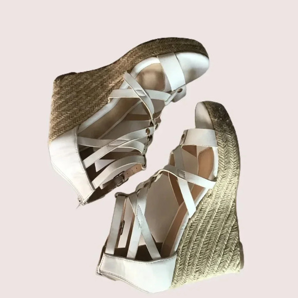 Refresh women's sandals White Wedges  Sz 7 - Picture 4 of 13